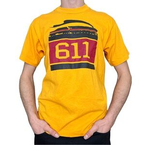 Vintage Screen Stars Best Yellow Train 611 Graphic Tee Single Stitch Size Large